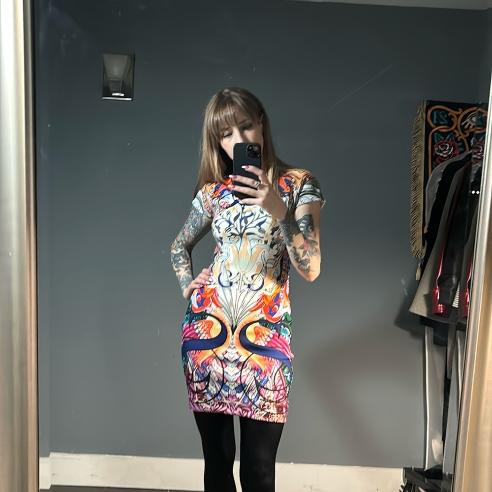 Mary Katrantzou neoprene mini dress